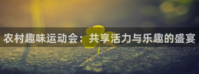风速体育官网：农村趣味运动会：共享活力与乐趣的盛宴